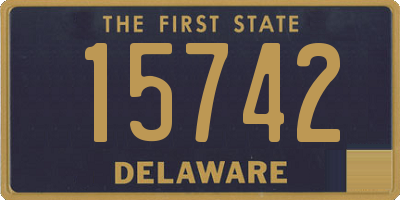 DE license plate 15742