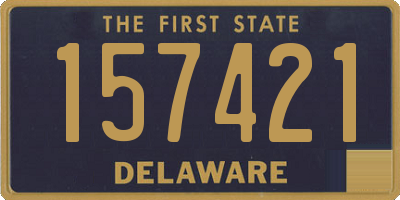 DE license plate 157421