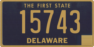 DE license plate 15743