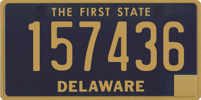 DE license plate 157436