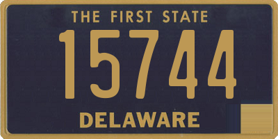 DE license plate 15744