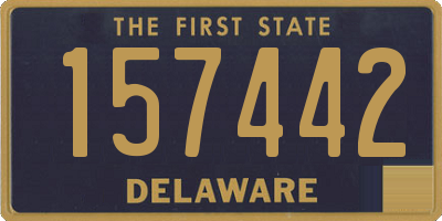 DE license plate 157442