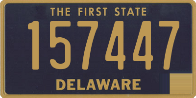 DE license plate 157447