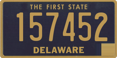 DE license plate 157452