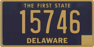 DE license plate 15746