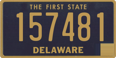 DE license plate 157481