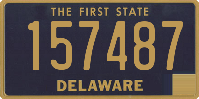 DE license plate 157487