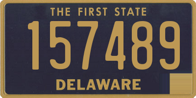 DE license plate 157489