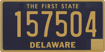 DE license plate 157504