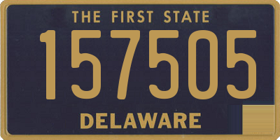 DE license plate 157505