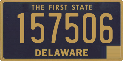 DE license plate 157506