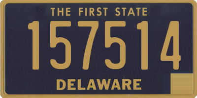 DE license plate 157514