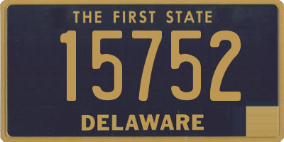 DE license plate 15752