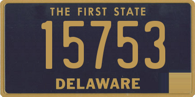 DE license plate 15753