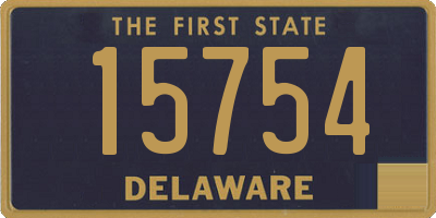 DE license plate 15754