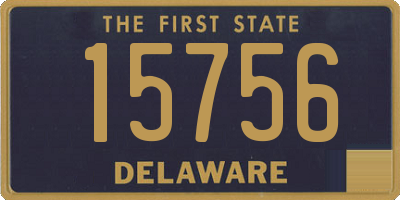 DE license plate 15756