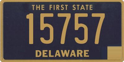 DE license plate 15757