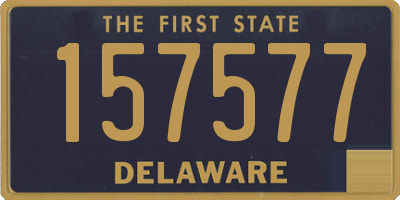 DE license plate 157577