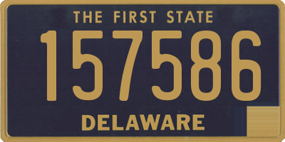 DE license plate 157586