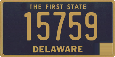 DE license plate 15759