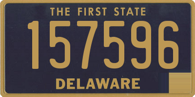 DE license plate 157596