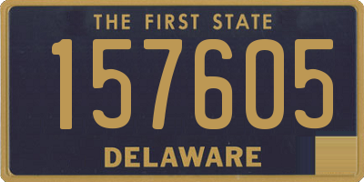 DE license plate 157605