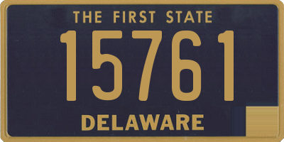 DE license plate 15761