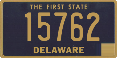 DE license plate 15762