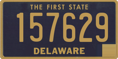 DE license plate 157629