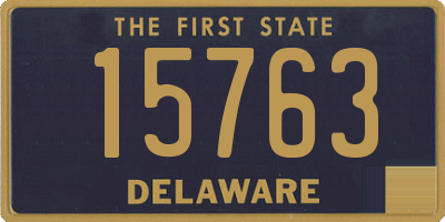 DE license plate 15763