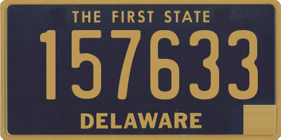 DE license plate 157633