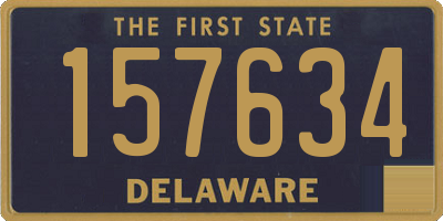 DE license plate 157634