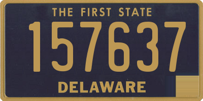 DE license plate 157637