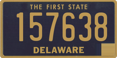 DE license plate 157638