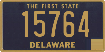 DE license plate 15764