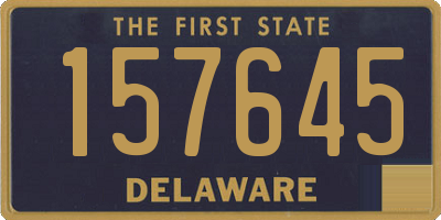 DE license plate 157645