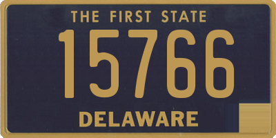 DE license plate 15766