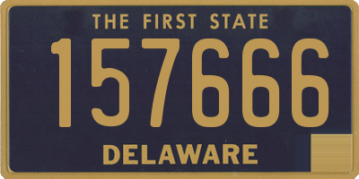 DE license plate 157666