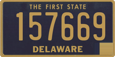 DE license plate 157669