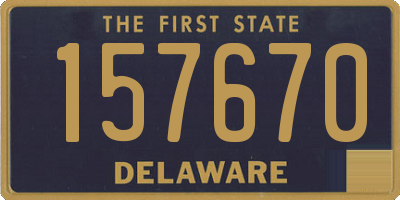 DE license plate 157670