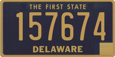 DE license plate 157674