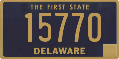 DE license plate 15770