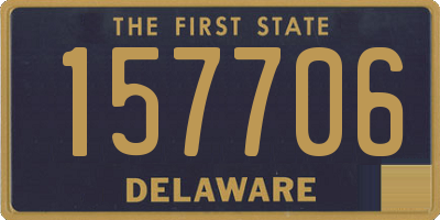 DE license plate 157706