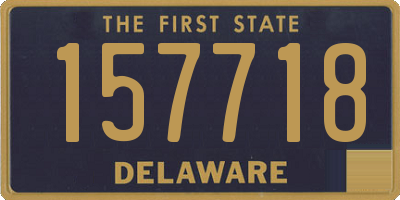 DE license plate 157718