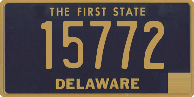 DE license plate 15772