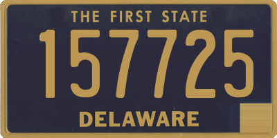 DE license plate 157725