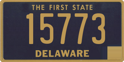 DE license plate 15773