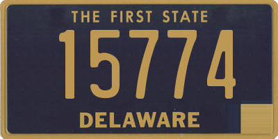 DE license plate 15774