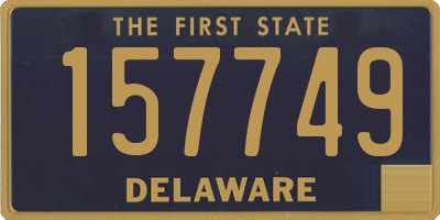 DE license plate 157749