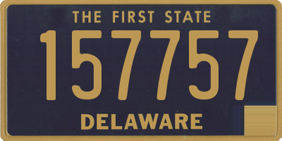 DE license plate 157757